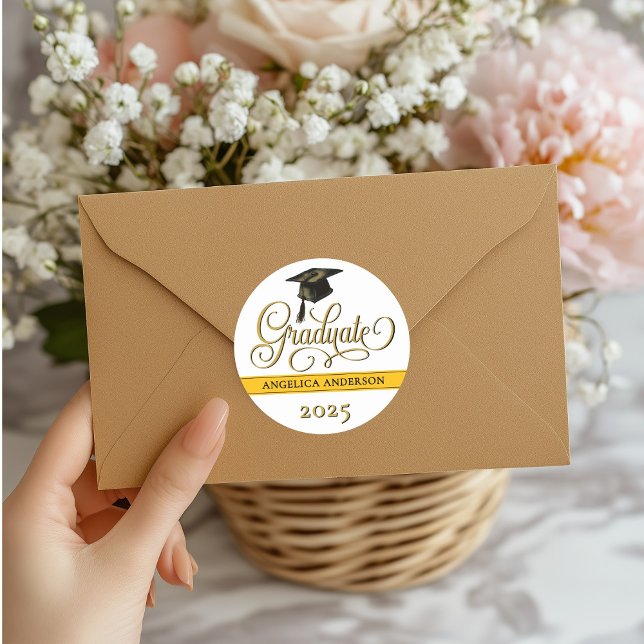 Elegant Script Graduation Sticker (Creator Uploaded)
