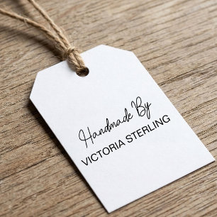 Elegant Script Handwritten Handmade By Self-inking Stamp