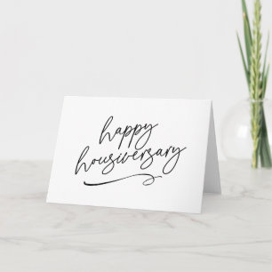 Elegant Script Home Anniversary Thank You Card