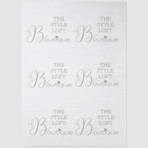 Elegant Script Initial Boutique Shop Branding