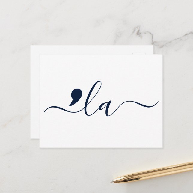 Elegant Script Kamala Harris for President Postcard (Front/Back In Situ)