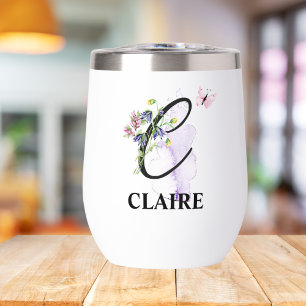 Elegant Script Letter C Monogram Personalised Name