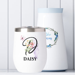 Elegant Script Letter D Monogram Personalised Name