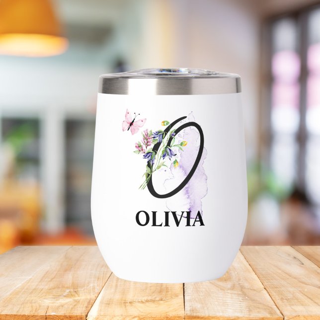 Elegant Script Letter O Monogram Personalised Name (Creator Uploaded)