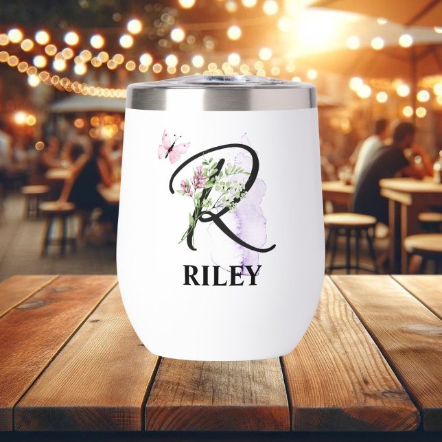 Elegant Script Letter R Monogram Personalised Name (Creator Uploaded)