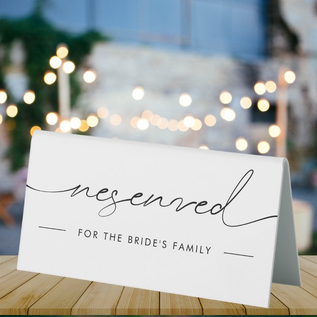 Elegant Script Letterpress Reserved Wedding (Creator Uploaded)