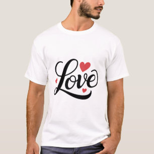 Elegant Script Love Shirt – Minimal Typography