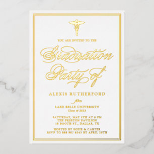 Elegant Script Medical School Graduation Party