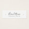 Elegant script minimal stud earring display card