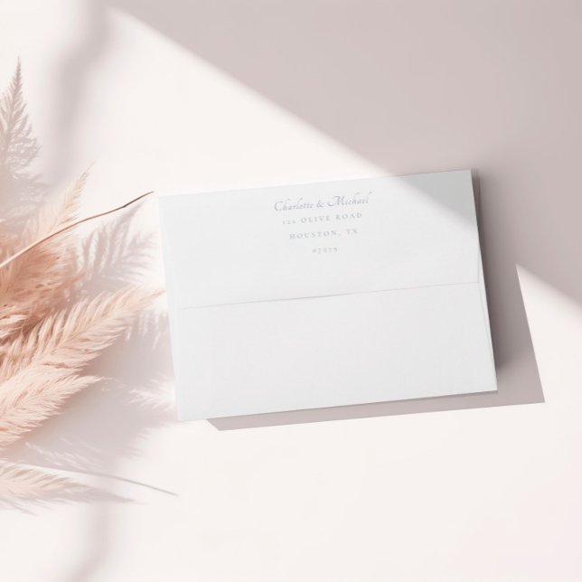 Elegant Script Minimal Wedding Invitation Envelope (Creator Uploaded)