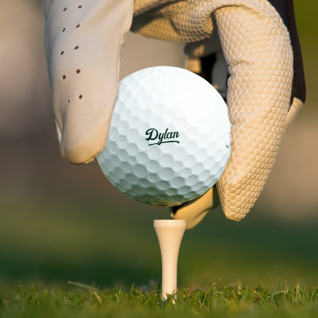 Elegant Script Minimalist Groomsman Gift Golf Balls (Creator Uploaded)