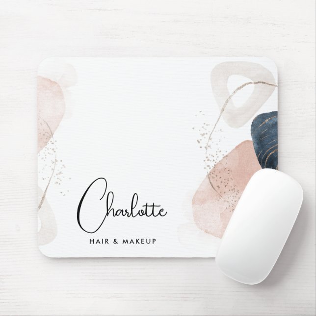 Elegant Script Modern Custom Mouse Pad (With Mouse)
