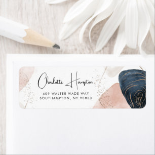 Elegant Script Modern Return Address Label