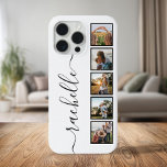 Elegant Script Monogram Personalised Photo Collage iPhone 15 Pro Max Case<br><div class="desc">Elegant Script Monogram Personalised Photo Collage iPhone Case</div>