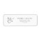 Elegant Script Monogram Return Address Label