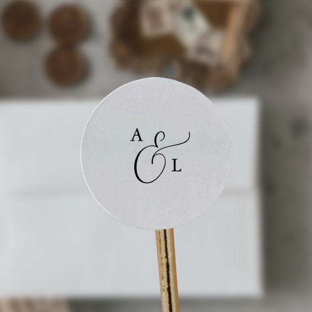 Elegant Script Monogram Wedding Envelope Seals (Creator Uploaded)