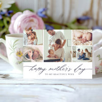 Elegant Script Mother's Day Photo Collage