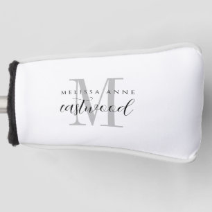 Elegant Script Name Monogram Golf Head Cover