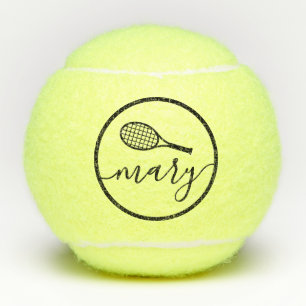 Elegant Script Name Personalised Tennis Balls