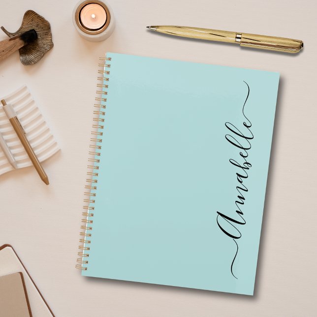 Elegant Script Name Planner (Personalized notebook and matching stationery range with elegant script name.)