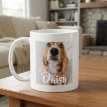 Elegant Script Name Puppy Dog Cat Pet Photo