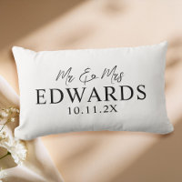 Elegant Script Personalised Mr Mrs Wedding