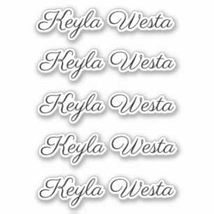 Elegant script personalized handwritten name 