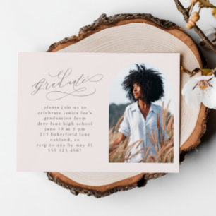 Elegant Script Photo Arch Graduation Party