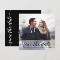 Elegant Script Photo QR code wedding website