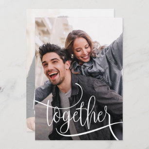 Elegant Script Photo Wedding Save The Date