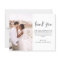 Elegant Script Photo Wedding Thank You Card