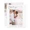 Elegant Script Photo Wedding Thank You Card