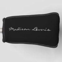 Elegant Script Plain Black Name Calligraphy