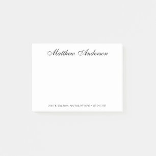 Elegant Script Post-it Notes
