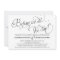 Elegant Script Rehearsal Dinner Invitation White