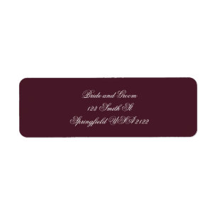 Elegant Script Return Address Labels