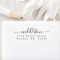 Elegant Script Return Address 