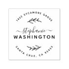 Elegant Script & Rustic Branches Return Address