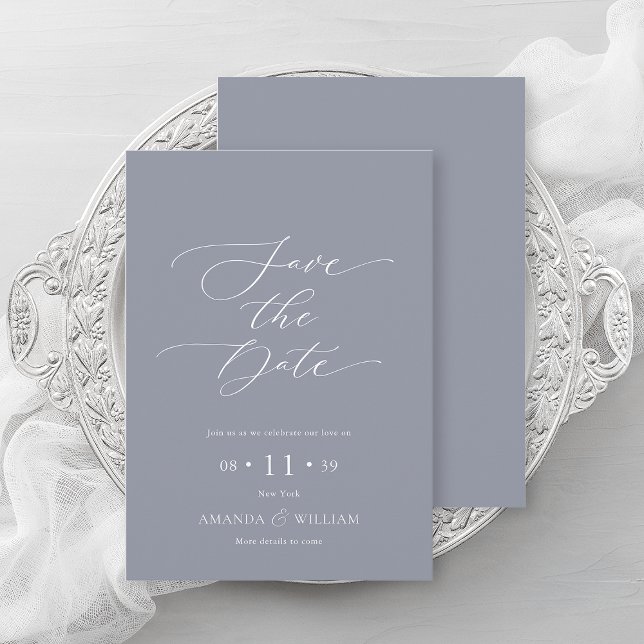 Elegant Script Save the Date Card (Creator Uploaded)