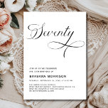 Elegant Script Seventy 70th Birthday Minimalist Invitation<br><div class="desc">Honour a beautiful milestone with this Elegant Script Seventy 70th Birthday Minimalist Invitation. Featuring soft script lettering, a clean and modern layout, and a timeless minimalist design, this invitation is perfect for a classy and heartfelt 70th birthday celebration. Whether you're planning an intimate dinner or a formal gathering, this fully...</div>
