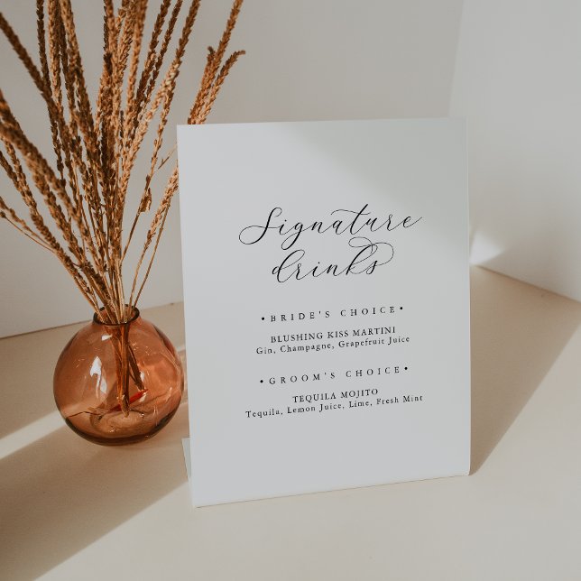 Elegant Script Signature Drinks Sign (Creator Uploaded)