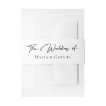 Elegant script simple stylish modern Wedding