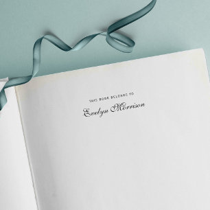 Elegant Script This Book Belongs To Self-inking Stamp