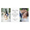 Elegant Script Two Wedding Photos Thank You