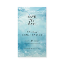 Elegant Script Under Sea the Save the Date