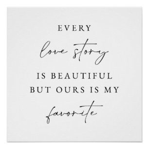 Elegant Script Wedding Backdrop Banner Poster