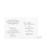 Elegant Script Wedding Ceremony BiFold Program