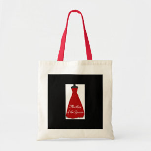 Elegant Script Wedding Dress Mother of the Groom Tote Bag