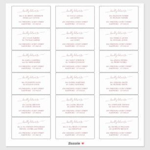 Elegant Script Wedding Guest Address Label