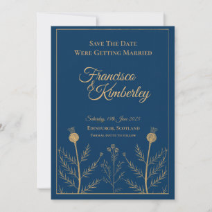 Elegant Script Wedding Invitation Ivory Gold R